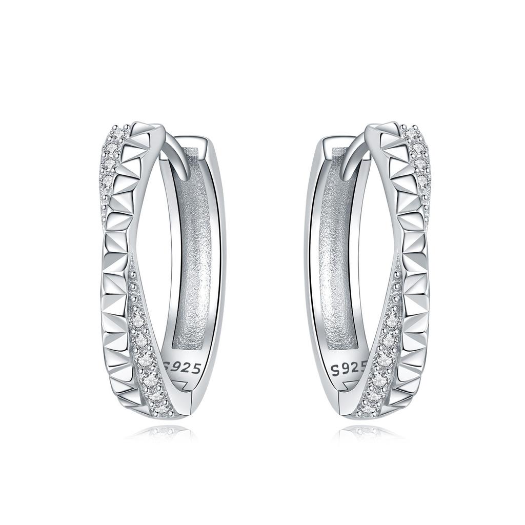 925 Sterling Silver Simple Gold U-shaped Earrings Jewelry Versatile Hoop Earrings for Women Jewelry Fine Birthday Party Gifts