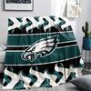 Philadelphia Eagles Print Flannel Blanket, High Quality Comfortable for All Seasons, Home Decor, Warmth and Comfort, Perfect for Christmas Gifts