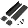 Aluminum Box Black Split Type Electronic Enclosure Cooling Case Instrument Housing Heat Dissipation Case 25x25x100mm