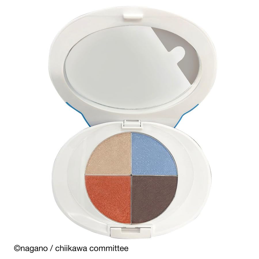 Hachiware Mirror-equipped Eyeshadow Palette Orange Tones CW46272 Chiikawa Cute Affordable Nagano Makeup Eye Makeup Highlight Korean Makeup Matte