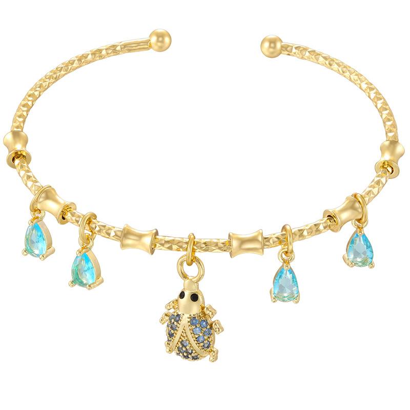 Käfer Oktagramm Regenbogen Spleißarmband Personalisiertes Geometrisches Wassertropfen Vierblättriges Kleeblatt Armband Vl648