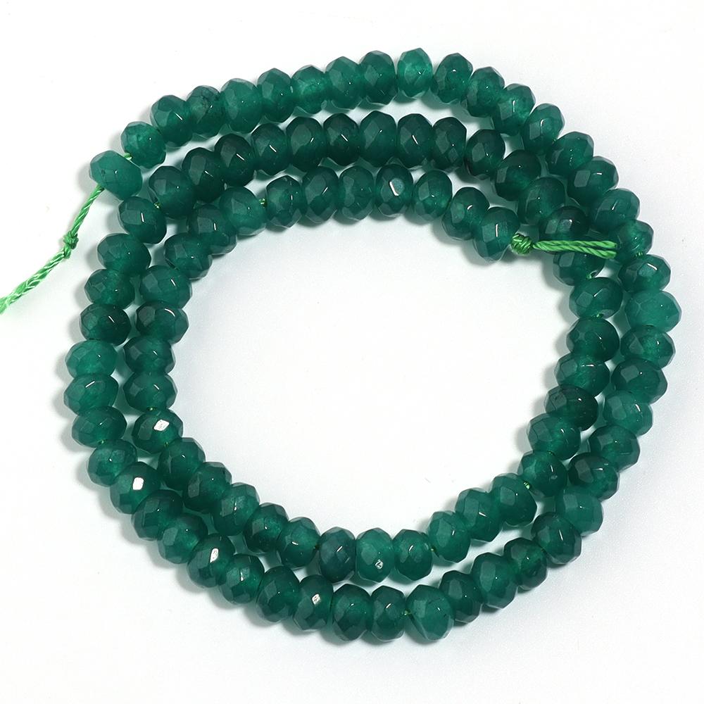 1 Strand 6x4mm Faceted Abacus Beads Colorful Natural Stone Beads Loose Bead For Jewelry Making DIY Loose Beads Bracelet Necklace