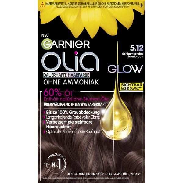 Garnier Permanent Hair Color 5.12 Shimmering Velvet Brown