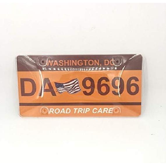License Plates Shields 2 Pack Clear Bubble Design Plate Covers, Unbreakable Novelty Frame Covers To Protect Front, Back Fit Standard US Plate With