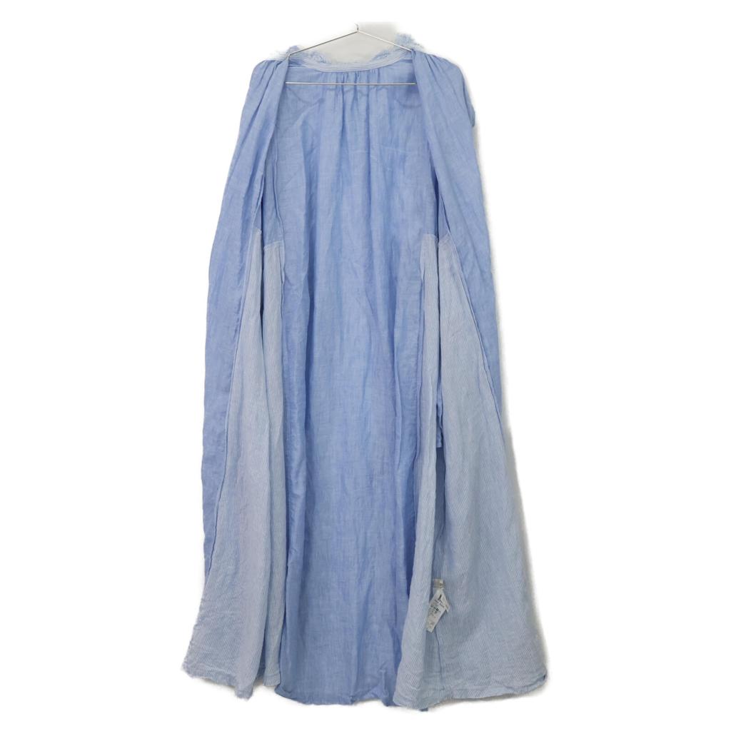 Nest Robe 01243-1140 Blue Deadstock Linen One Piece Dress F blueUsed