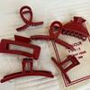 Red Series Hair Accessories: Multi-Style BB Clips & Festive Hairband for Women