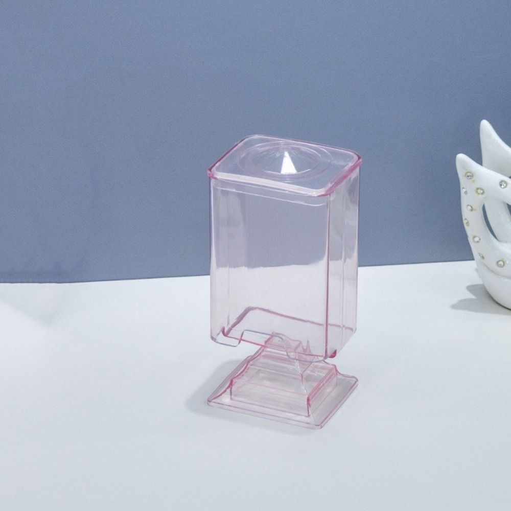 Versiegelter Kosmetik-Wattestäbchenhalter Transparenter Nagellackentferner-Wischpads-Organizer Kosmetik-Organizer Schminktisch