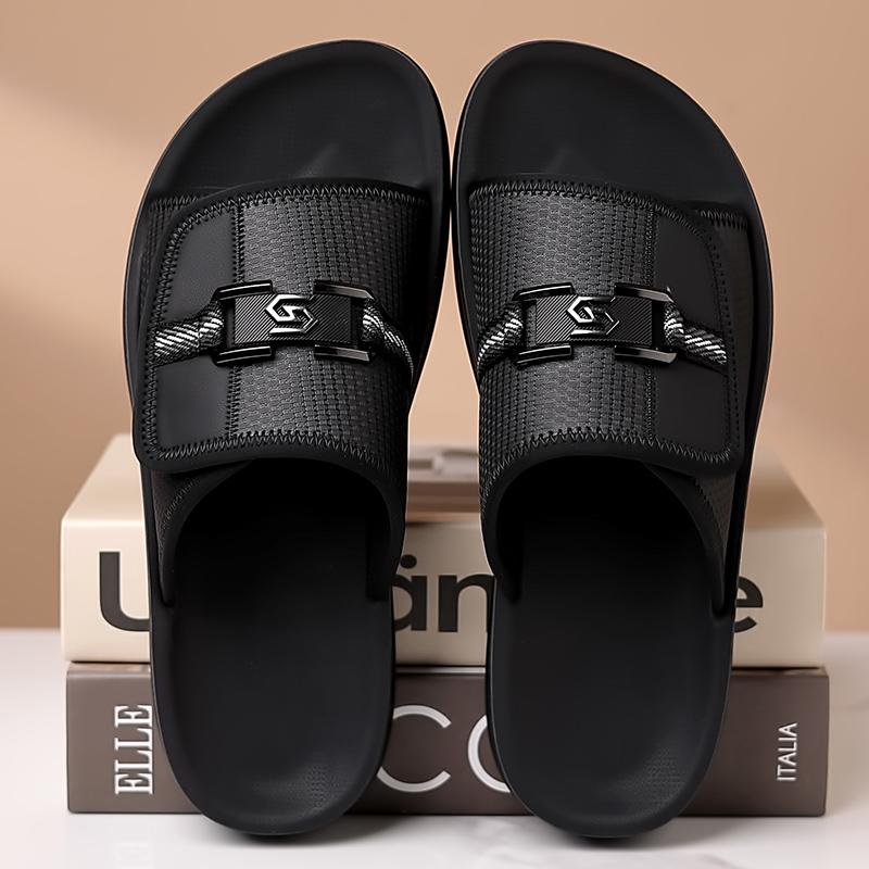 Fashion All-match Summer Men's Slippers Quick Dry Beach Shoes Fashion Men Mueller Shoes Outdoor Mesh Sandals Leisure Walk Male Half Drag