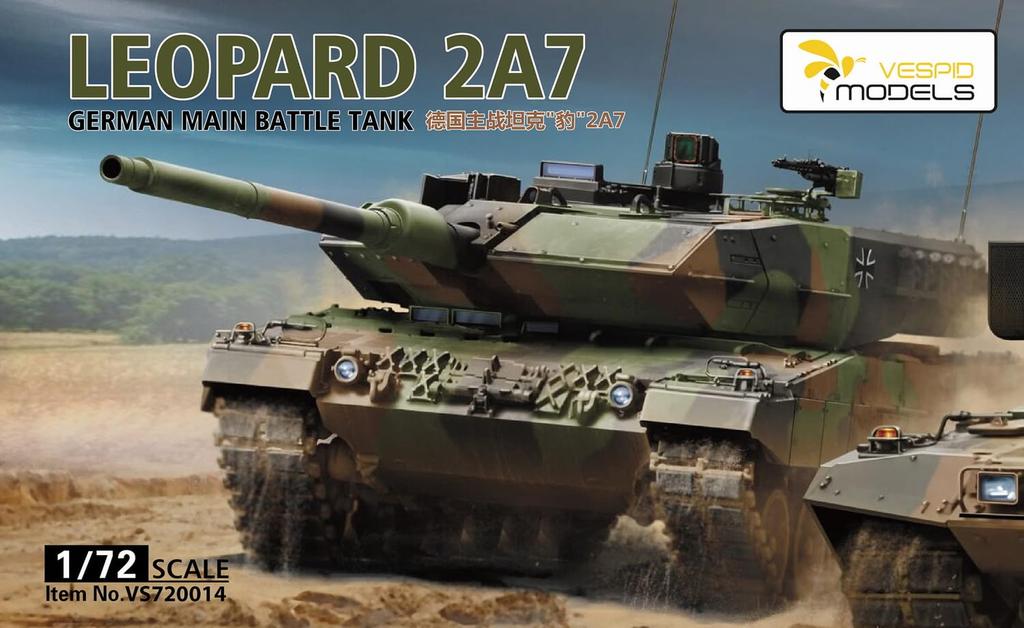 Vespid Model Leopard 2 A7 Main Battle Tank Plastic Model VPM720014 1/72