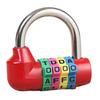 Solid Metal U Padlock Combination Lock 4 Letter Code Compact 60x61x27mm for Luggage Drawer Gym Changing Room Secret Room