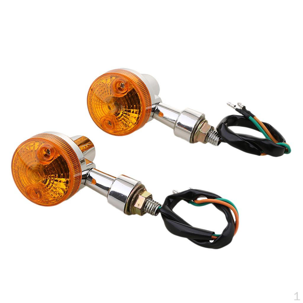 

1 пара круглых индикаторных лампочек для мотоцикла, универсальный поворотник для Type 3