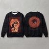 Rock Heavy Metal 3D Print Sweatshirt Long Sleeve Ugly Christmas Sweater Parent-Child Pullover Xmas Party Harajuku Crewneck Tops