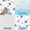 Christmas Tablecloth Disposable Waterproof Snowflake Pattern Table Cover for Festive Holiday Party Decoration