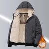 Pánska bunda Parka s kapucňou na voľný čas pre mužov jeseň zima zateplená vetru odolná bunda s výplňou vonkajšie lyžovanie parky fleece podšívka muž