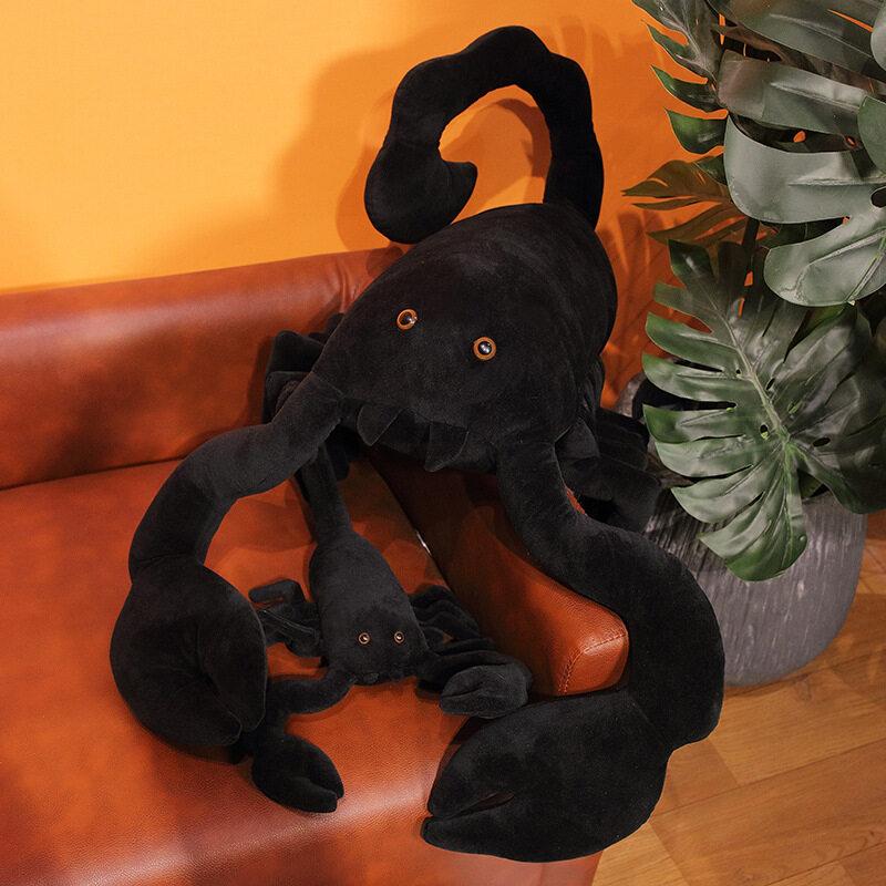 Simulation Black Scorpion Stuffed Animal Soft Creeping Playthings Unique Plushie Model Dolls Collection Ideal For Vintage Halloween