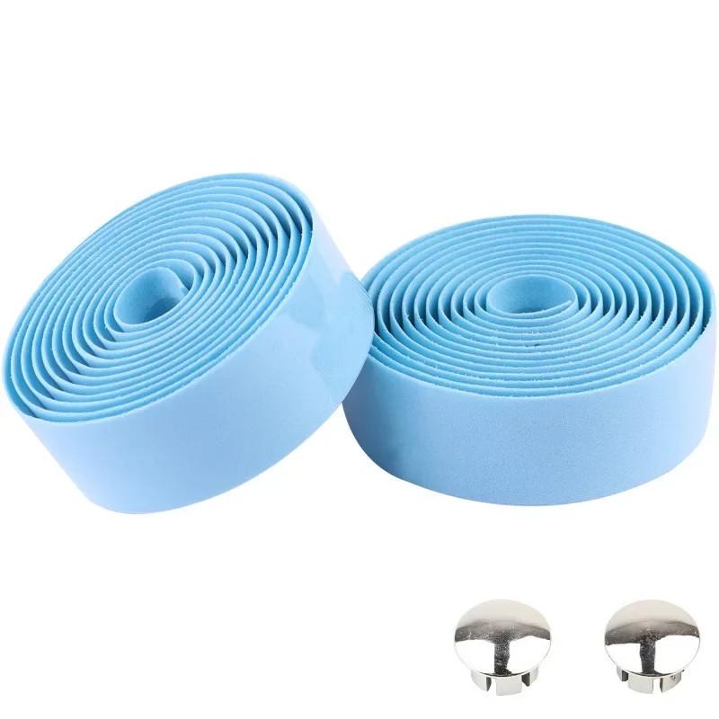 1 pereche de bandă de ghidon pentru bicicletă de drum, respirabilă, anti-alunecare, bandă pentru bicicletă cu burete, camuflaj, absorbant șoc, mâner, accesorii MTB
