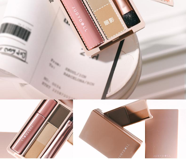 Judydoll Orange Mini Eye Shadow Palette for Travel and Daily Use