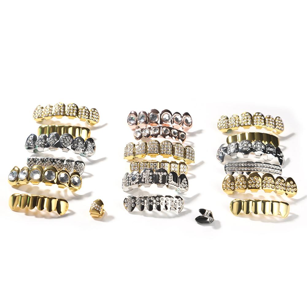 Factory Direct Jewelry Braces Diamond Plated Rap Braces Teeth Grills
