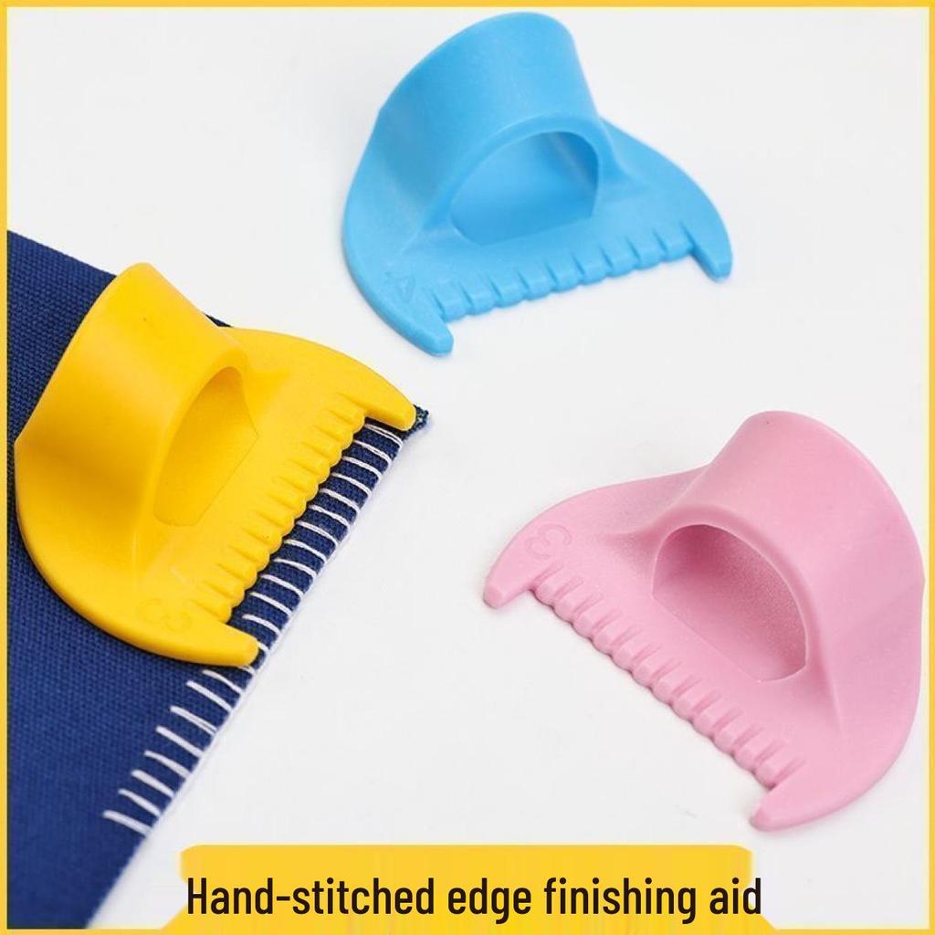 Hand-Stitched Edge Sewing Tool: Double Teeth Overlock Template for Fabric Art