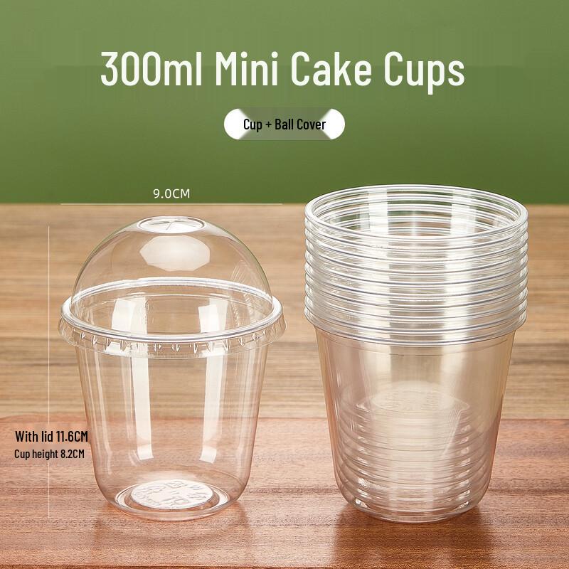 Disposable Mini Dessert Cups with Lids