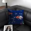 Goldfish Cute Cushion Cover Natural Linen Organic Fabric Double-Sided Printing Sofa Home Decor Gift Pillow Case