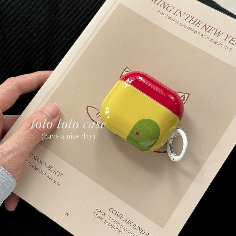 

Earphone Sleeves Applicable to Apple 2 Generation Bluetooth Headset Case Airpods3 Generation Stereo Dog Bone Pendant Airpodspro2 New Protective Case Apple Airpods Pro Yellow house + white ring