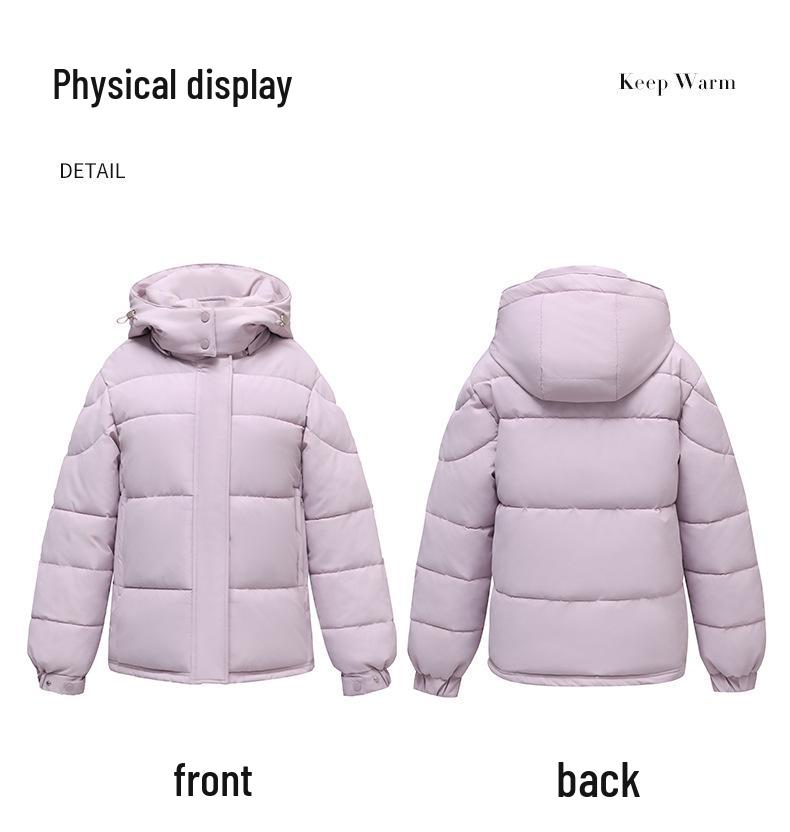 Women's Short Hooded Down Jacket - 2025 Korean Style, Petite, Winter Fashion, Thick White Duck Down, Hot Sale.