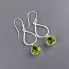 Peridot Gemstone 925 Sterling Silver Jewelry Handmade Drop/Dangle Earrings 1.90" EE-19-8