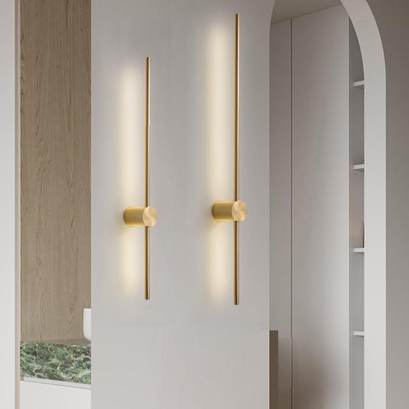 Fumi  Contemporary Long Strip Wall Lamp,  Led  Minimalist Indoor Wall Light For Indoor Living Room Bedroom,dining Room,bathroom