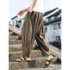 Casual Linen Pants Men Oversize Chinese Summer Wide Leg Baggy Sweatpants Outdoor Sport Harem Trousers