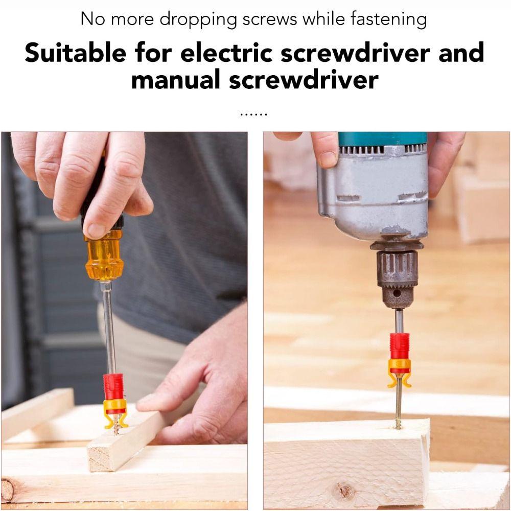 Depth Control Screw Holder Tool With Non-Slip Grip Woodworking Drilling Tool Screw Gripper Holder