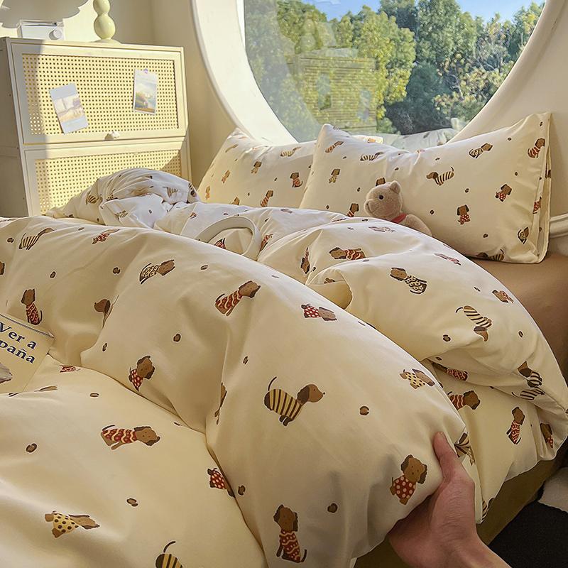 Floral Style Duvet Cover Soft Quilt Cover Single/Double/Queen Size Comforter Covers Girls Room Bedding (Pillowcase Need Order)