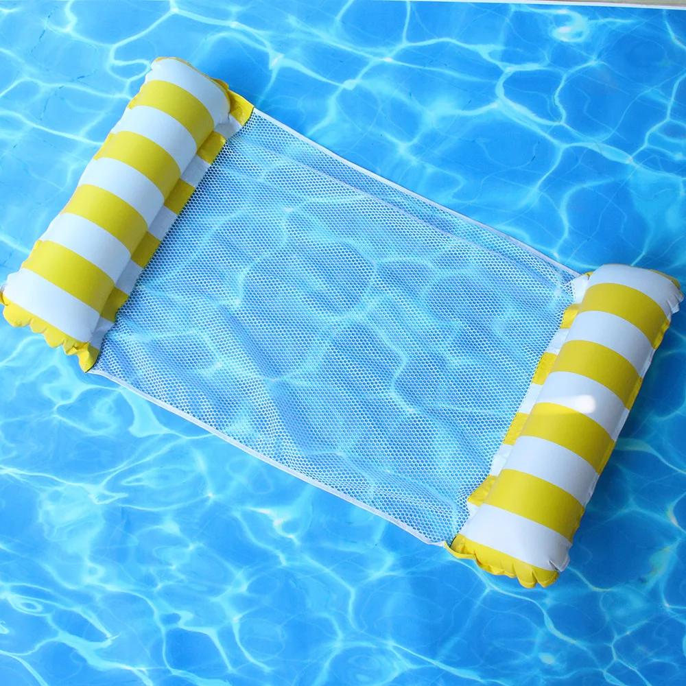 New Water Hammock Recliner Inflatable Floating Swimming Mattress Sea Swimming Ring Pool Party Toy Lounge Bed For Swimming