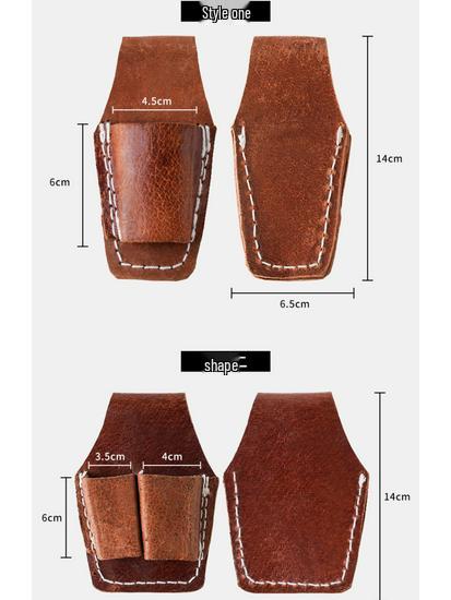 Herren Multifunktionaler Werkzeuggürtel aus Rindsleder mit Zangenfach und 5 Fächern