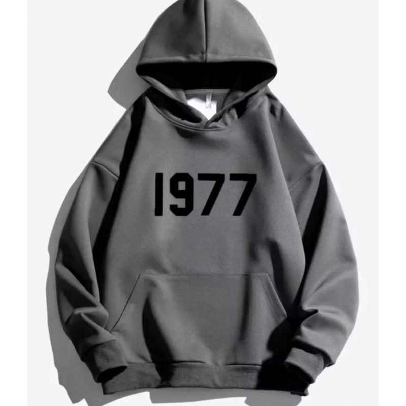 High Street 1977 Trendy Brand Fashion Printed Hooded Sweater Men's and Women's Jacket Couples Sweatshirt