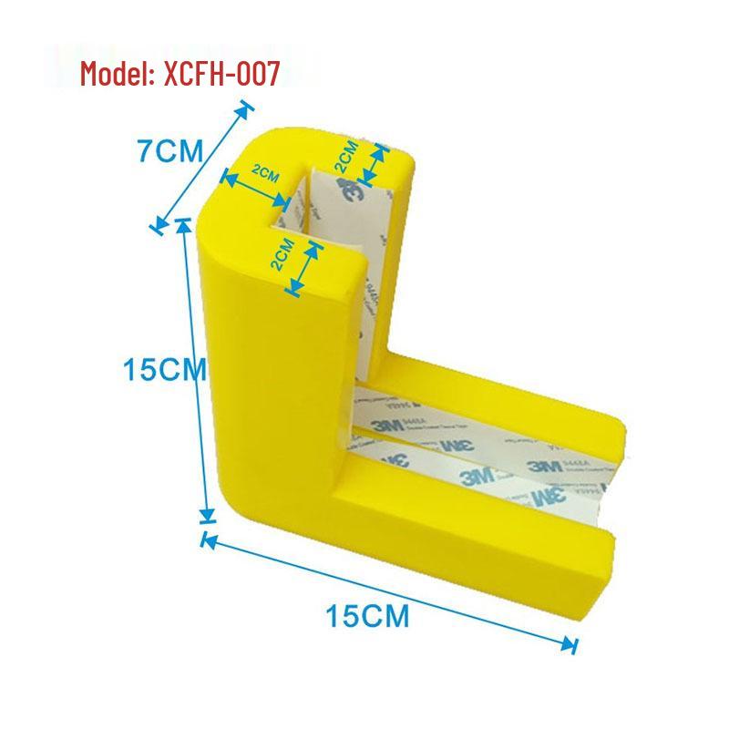 Yellow-Black PU Foam Self-Adhesive L/U-Type Corner Protector Strip