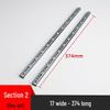 17mm Narrow Two-Way Steel Ball Bearing Drawer Slides