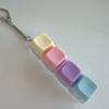 1-Button 4-Button 9-Button Macaron LED Stress-Relief Button Tester Stress-Relief Toy Keyboard Keychain Keyring