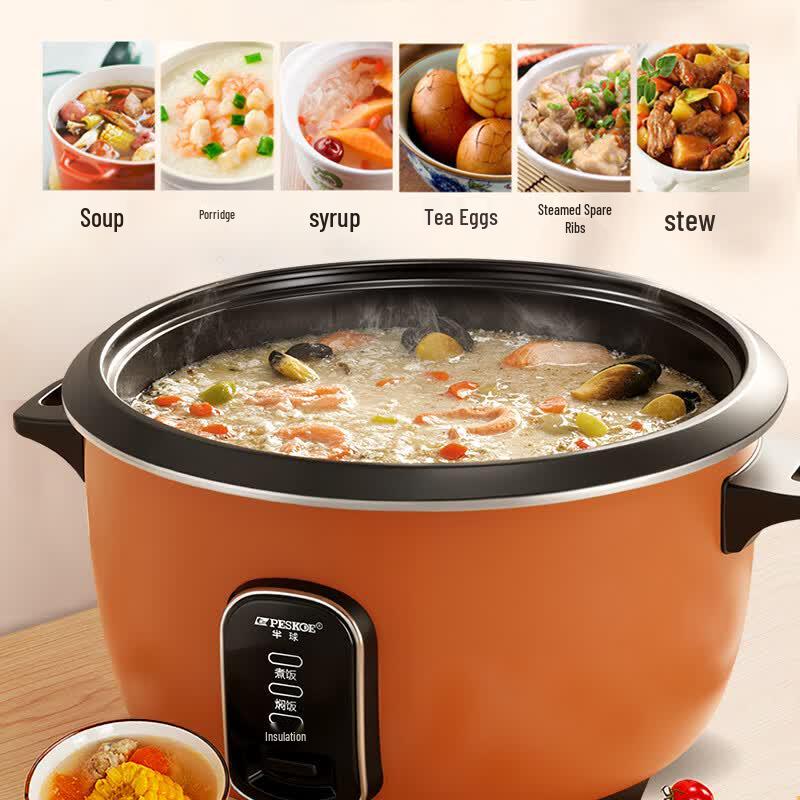 PESKOE Commercial Heavy-Duty Electric Rice Cooker