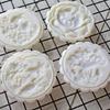 Chinese Traditional Mid-Autumn Mooncake Mold Set 4Pcs Different Round  Flower Patterns for Mooncake Biscuit Stamping