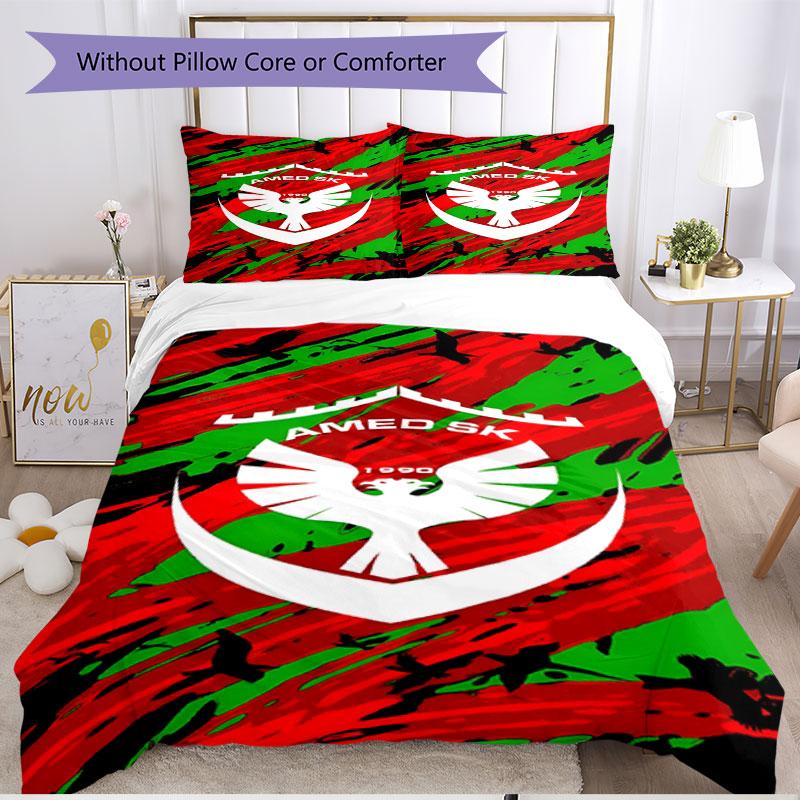 3pcs Duvet Cover Set (1*Duvet Cover + 2*Pillowcase, Without Core), Amed SK Print Soft All‑Season Bedding Set, Home Bedroom Decor Gift