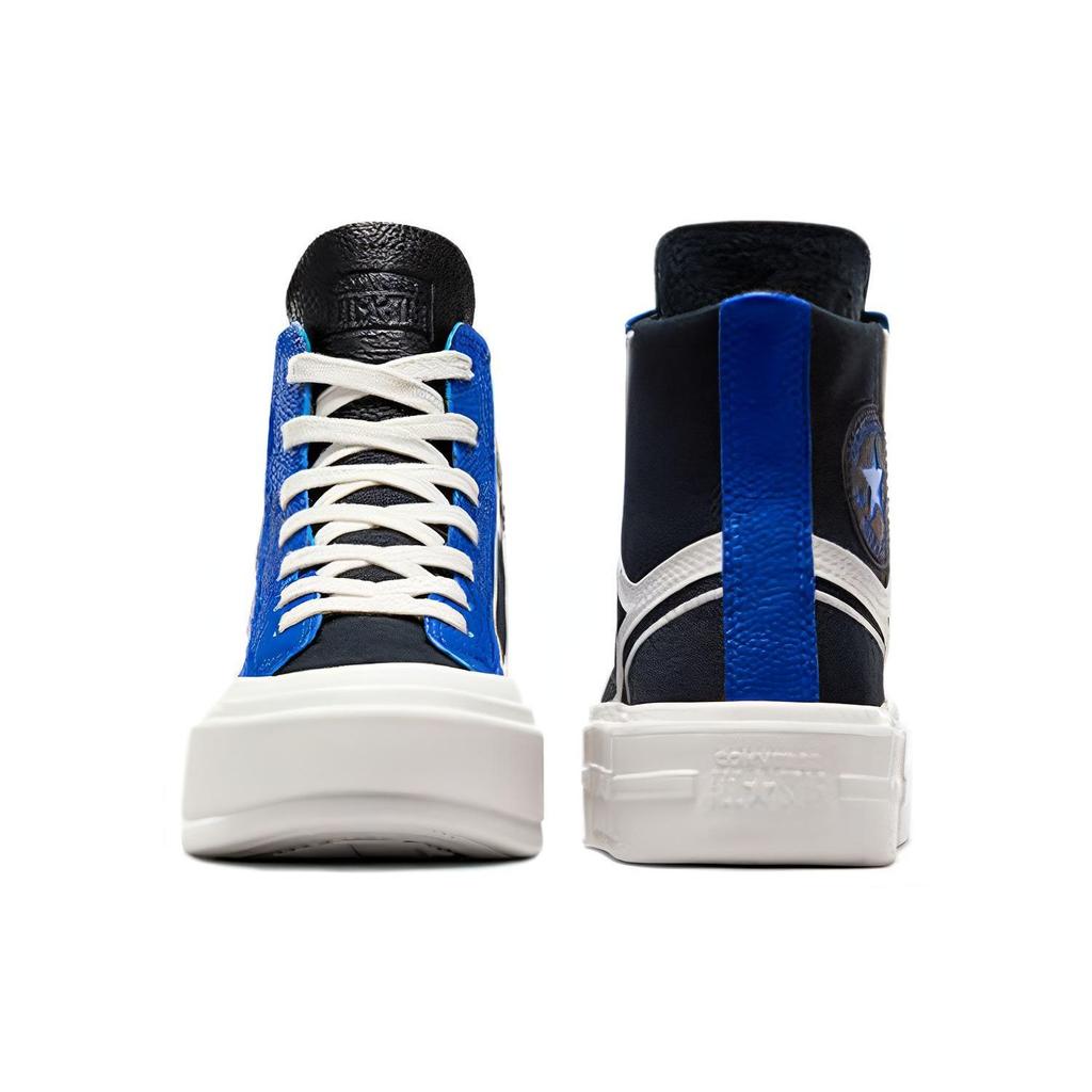 Converse Chuck Taylor All Star Cruise Moto Comfortable Versatile Shock Absorbing High Top Canvas Shoes Unisex Sneakers Black Blue A08006C
