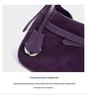 2025 Frosted Leather Women's Underarm & Crossbody Handbag - Versatile Commuter Small Square Bag