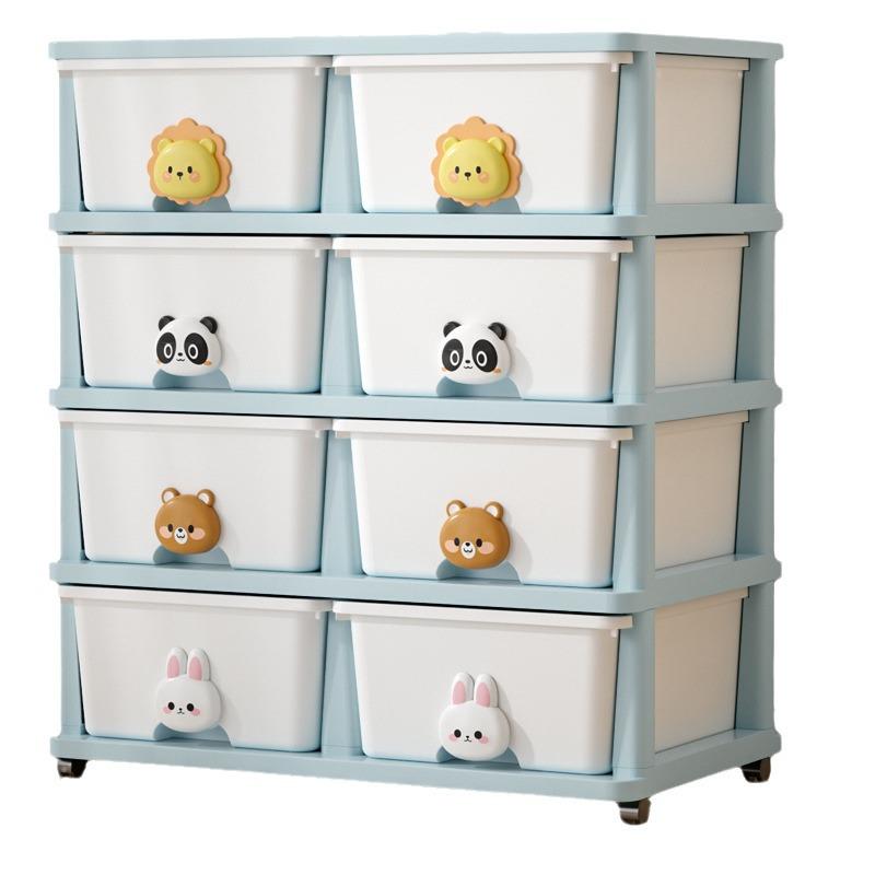 Children's Storage Cabinet with Drawers for Toys, Snacks, Clothes, and Bedside Use