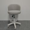Round Swivel Stool with Backrest - 136.08 KG Weight Capacity, 360° Rotating, Adjustable Height, Ideal for Beauty Makeup