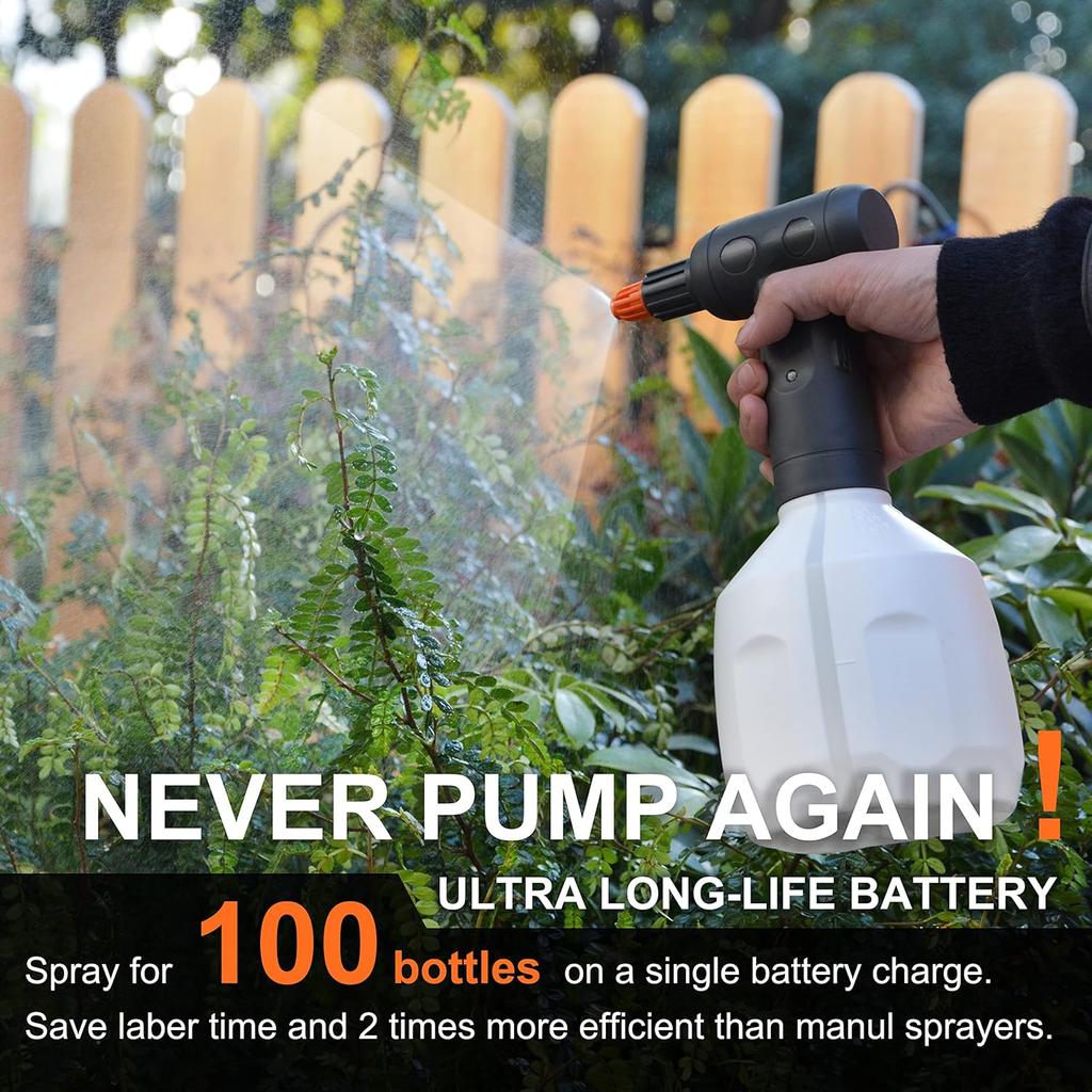 Electric Spray Bottle 1L/0.26 Gallon, Handheld Rechargeable Battery Powered Sprayer,Automatic Sprayer,Plant Mister For Plants In Lawn And Garden