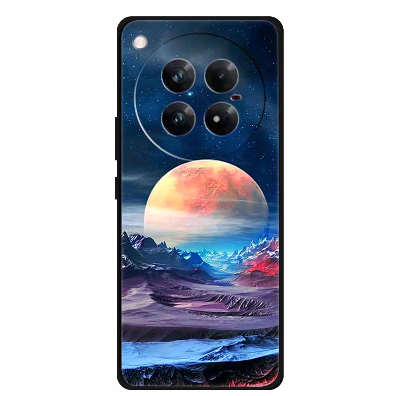 For Infinix Zero 40 5G Case Black Silicone TPU Painted Planet Cover Luxury Animal Case For Infinix Zero 40 4G Luxury FlowerFunda