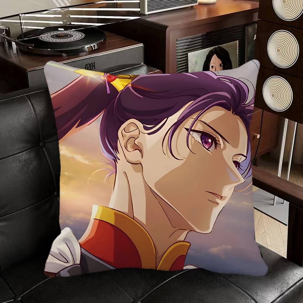Maomao Anime The Apothecary Diaries Pillow Case Square Pillow Bedroom Sofa Leisure Comfort Cushion Car Home Decoration