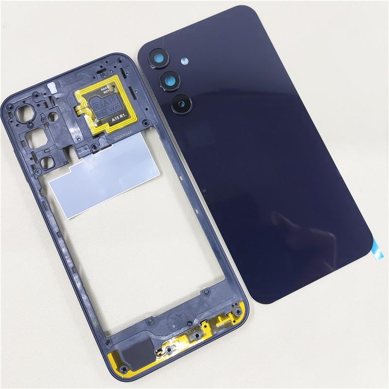 Scocca Completa Per Samsung Galaxy A15 4G SM-A155F Telaio Centrale + Cover Posteriore Batteria Cover Posteriore Con Lente Fotocamera Sostituzione