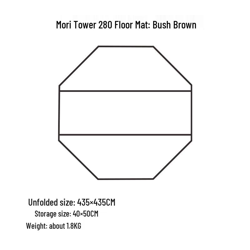 

Mobi Garden Senta 280 Oxford Camping Ground Mat